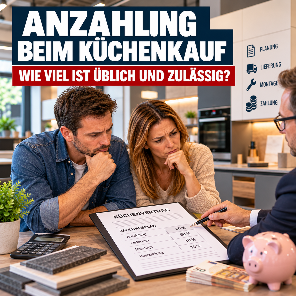 Anzahlung beim Küchenkauf